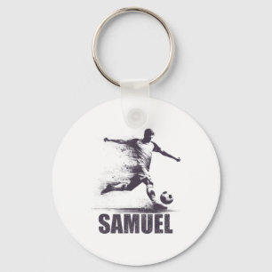 Chaveiro Samuel Futebol Meninos Personalizado Primeiro Nome