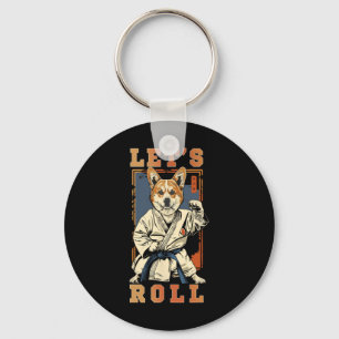 Chaveiro Samurai Corgi Em Jiu Jitsu Gi Bjj Life Brasil K
