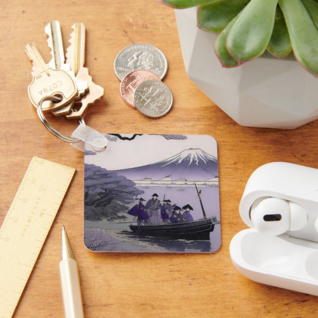 Chaveiro Samurai Keychain Mount Fuji Japanese Art (Mesa)