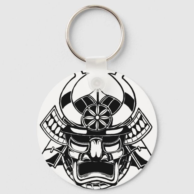Chaveiro Samurai Mask Japão (Frente)