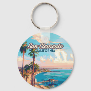 Chaveiro San Clemente California Beach Orange County Retro