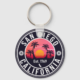 Chaveiro San Diego California Sunset Vacation Souvenirs 60s