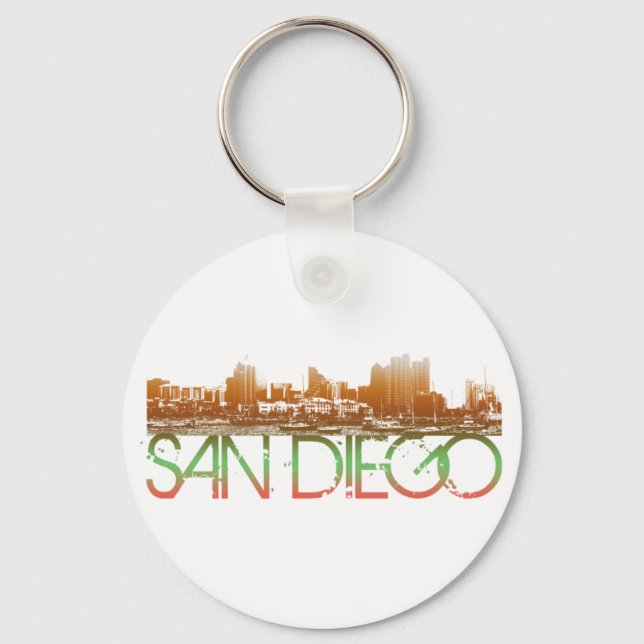 Chaveiro San Diego Skyline Design (Frente)