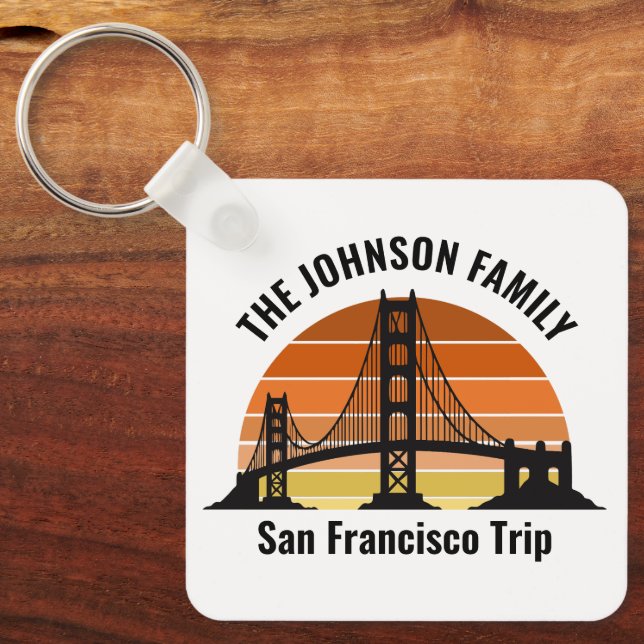 Chaveiro San Francisco Bridge Sunset Trip Souvenir (Frente)
