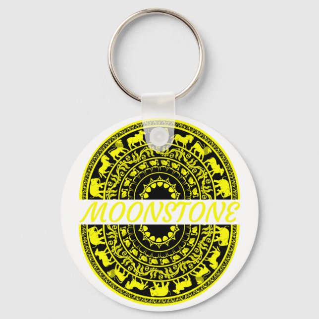 Chaveiro Sandakada pahana - Pedra tradicional do Sri Lanka (Frente)