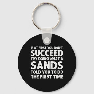 Chaveiro Sands Funny Surname Family Tree Aniversário Reuniã