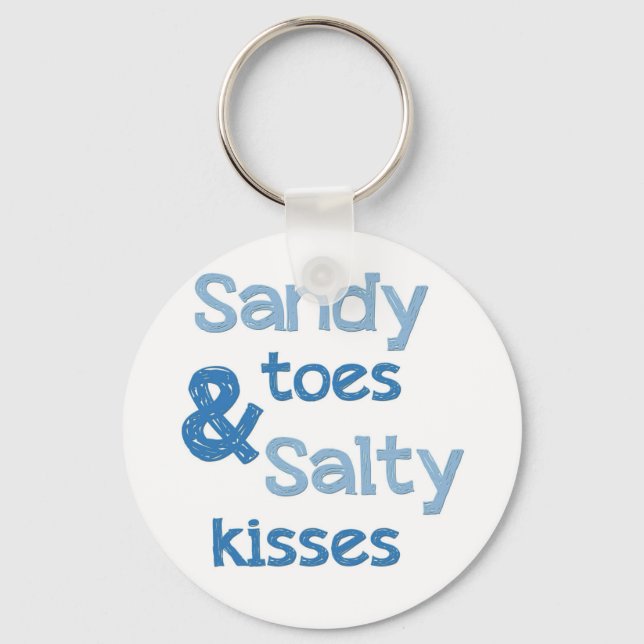 Chaveiro Sandy Toes Salty Kisses (Frente)