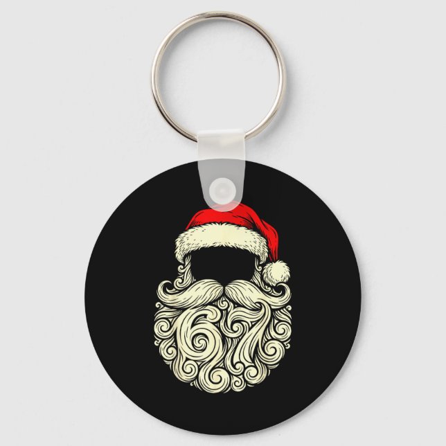 Chaveiro Santa 67 Hidden In Beard Christmas  (Frente)