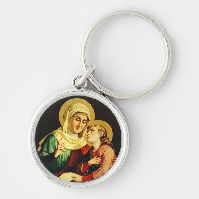 Chaveiro Santa Ana e Virgem Maria (Frente)
