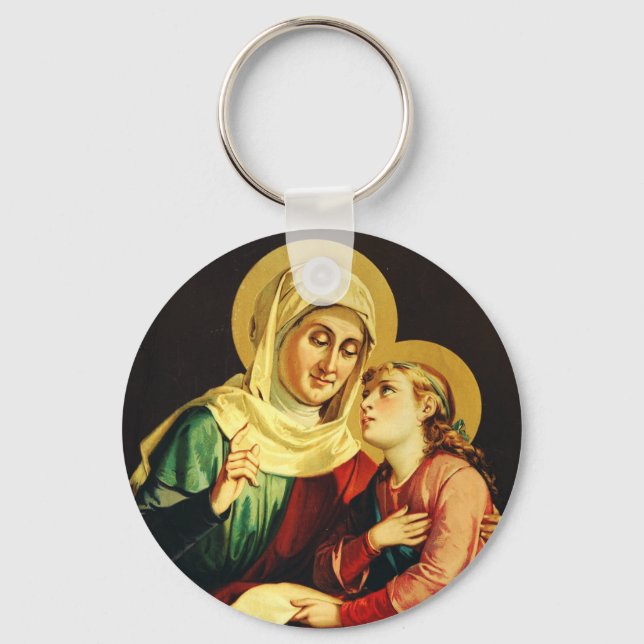 Chaveiro Santa Ana e Virgem Maria (Frente)