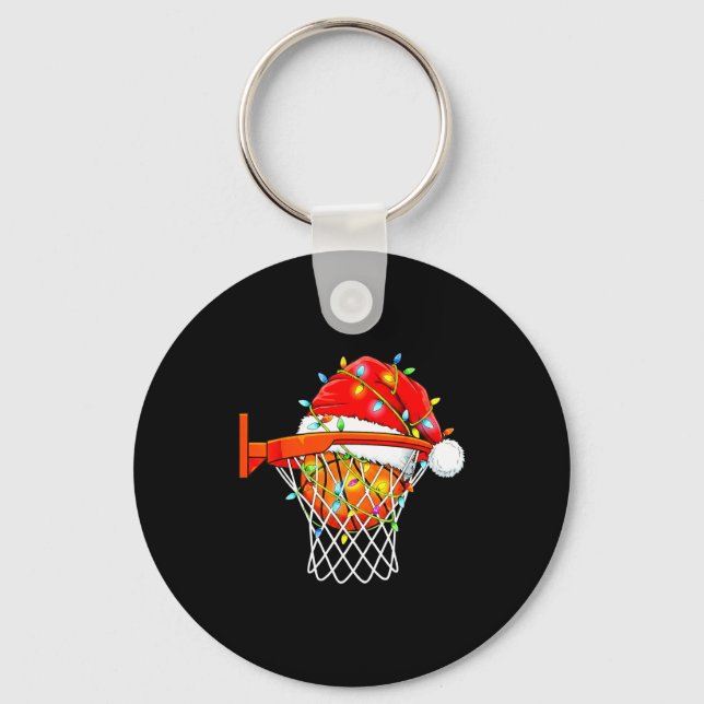 Chaveiro Santa Basketball Dunk Christmas Srts For Boys Girl (Frente)