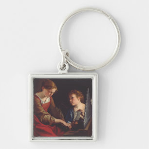 Chaveiro Santa Cecília e um Anjo por Orazio Gentileschi