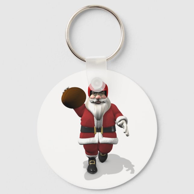 Chaveiro Santa Claus American Football Player (Frente)