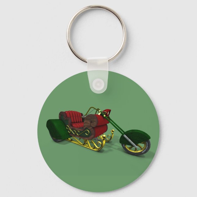 Chaveiro Santa Claus Motor Trike Sledge (Frente)