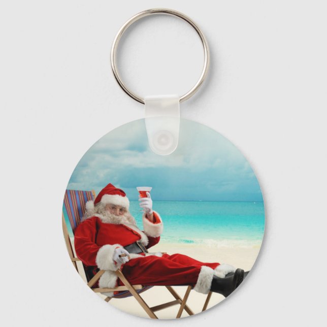 Chaveiro Santa Claus Summer (Frente)