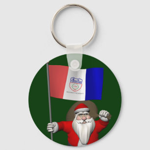 Chaveiro Santa Claus With Ensign Of Cleveland
