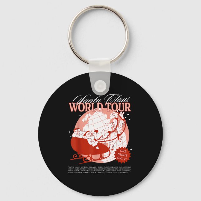 Chaveiro Santa Claus World Tour Christmas Xmas Holiday Paja (Frente)