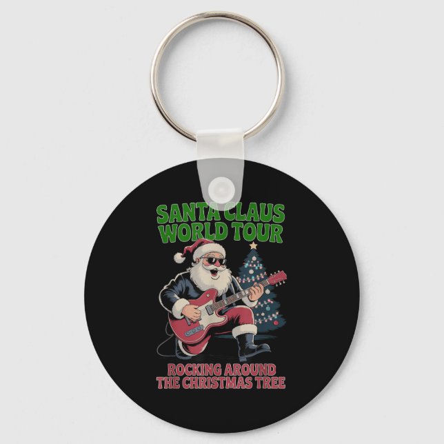 Chaveiro Santa Claus World Tour Rocking Around The Christma (Frente)