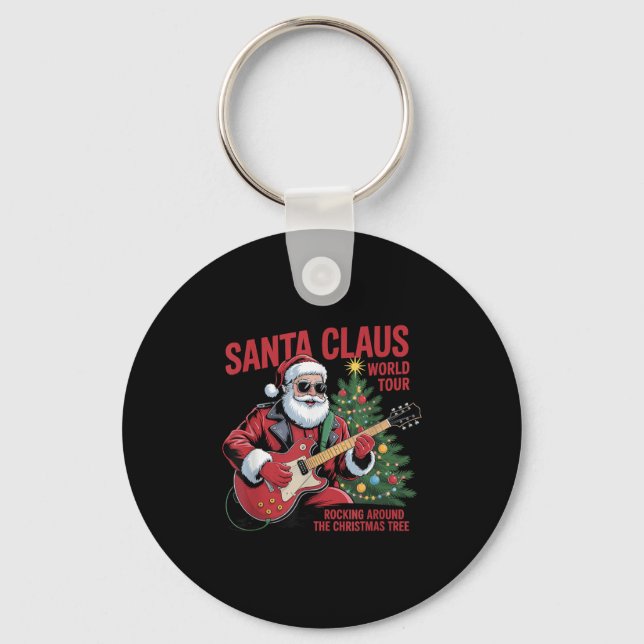 Chaveiro Santa Claus World Tour Rocking Around The Christma (Frente)