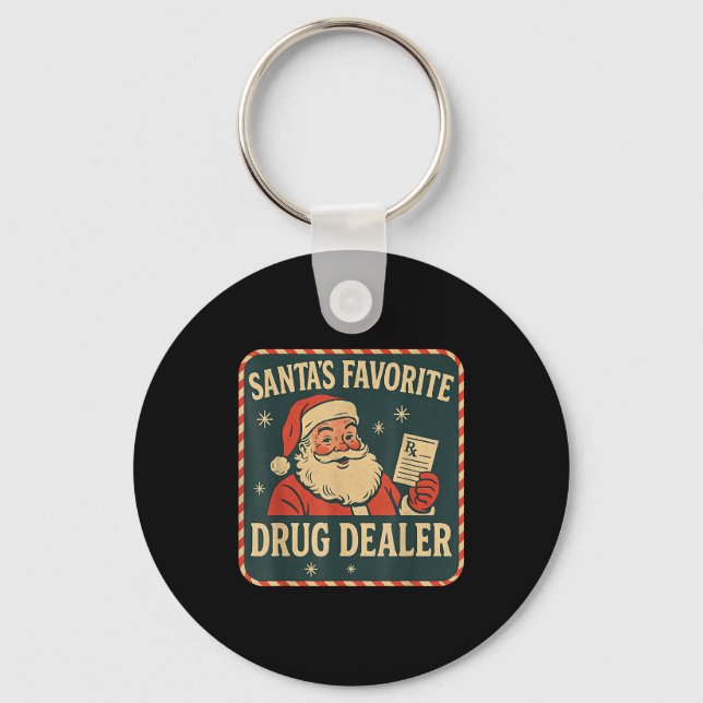 Chaveiro Santa Favorite Drug Er Christmas Pharmacist Health (Frente)
