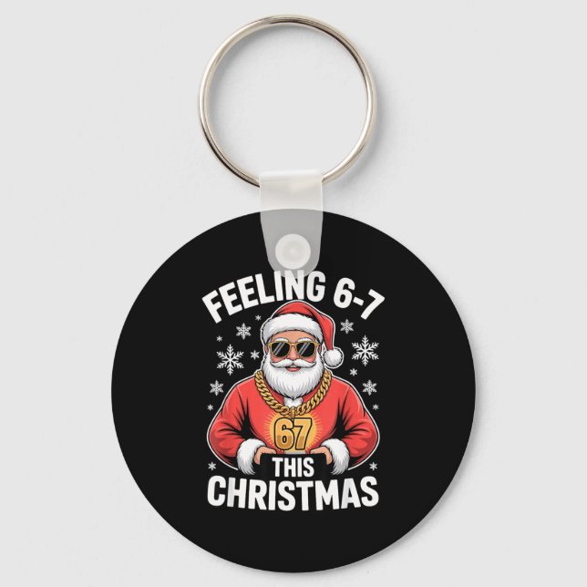Chaveiro Santa Meme For Kids Feeling 67 At Holiday Family E (Frente)