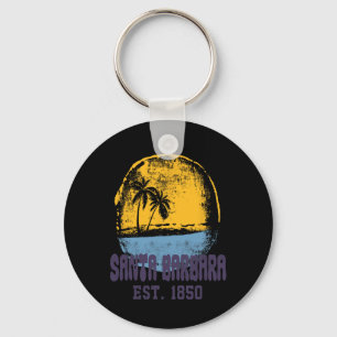 Chaveiro Santa Rra Califórnia Retro Surfista Praia Vintage