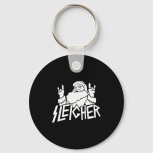 Chaveiro Santa Sleigher Natal Divertido Para Cabeças de Met