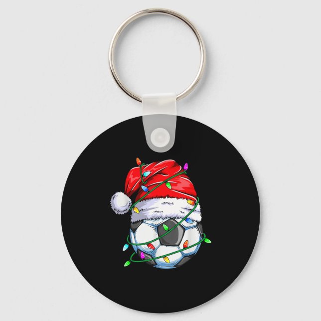 Chaveiro Santa Soccer Ball Srts Design- Christmas Soccer Pl (Frente)