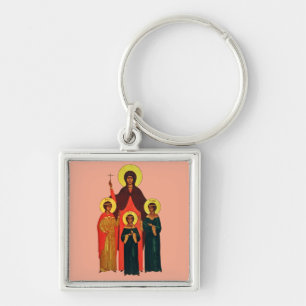 Chaveiro Santa Sofia e suas Filhas as Virtudes Eternas