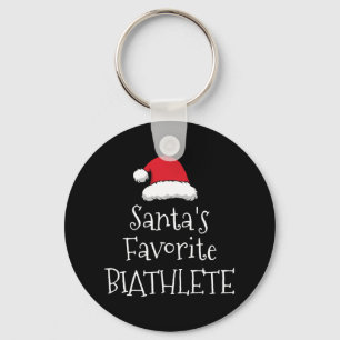 Chaveiro Santas Biathleta Favorita - Biathl Engraçada de Na