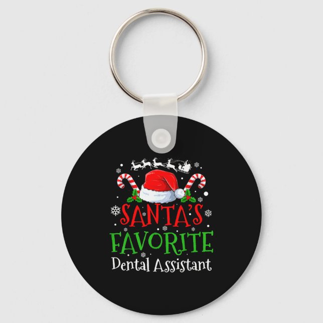 Chaveiro Santa's Favorite Dental Istant Christmas Party  (Frente)