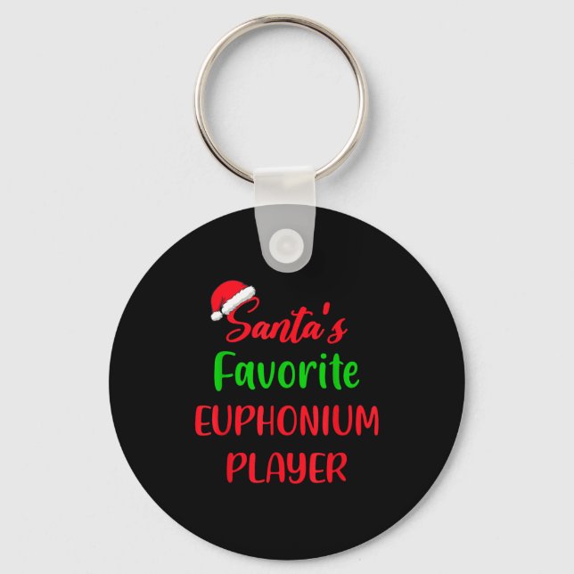 Chaveiro Santas Favorite Euphonium Player Gift Euphonium Ch (Frente)