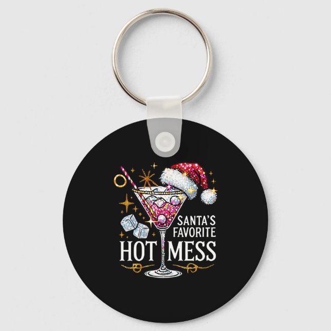 Chaveiro Santa's Favorite Hot Mess Long Sleeve  (Frente)