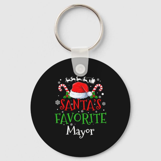 Chaveiro Santa's Favorite Mayor Christmas Party  (Frente)
