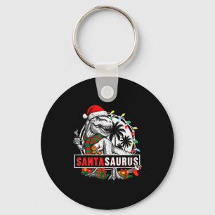 Chaveiro Santasaurus T Rex Dinossauro Divertido Santa Sauru