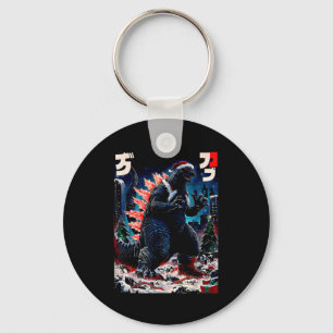 Chaveiro Santazilla Monstro Japonês Kaiju Dinossauro Natal