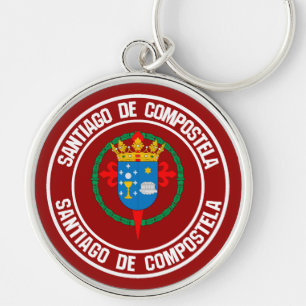 Chaveiro Santiago de Compostela Round Emblem