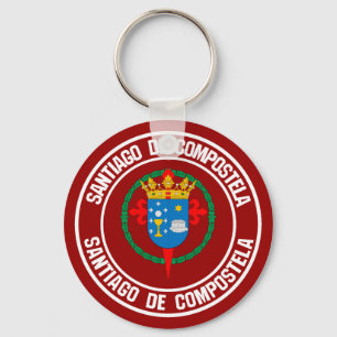 Chaveiro Santiago de Compostela Round Emblem