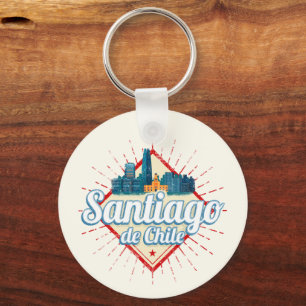 Chaveiro Santiago do Chile, Feriado, Retro Skyline