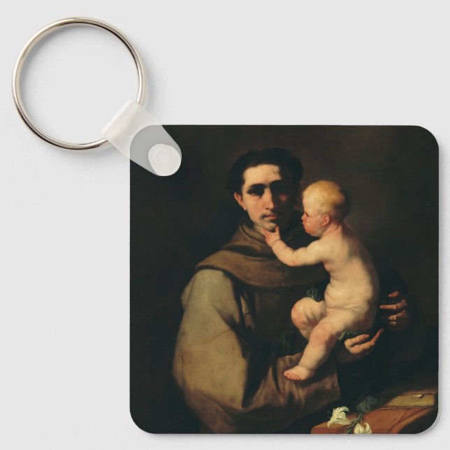 Chaveiro Santo Anthony de Pádua por Luca Giordano (Frente)
