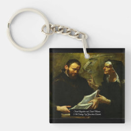 Chaveiro Santo Augustine e Santo Monica