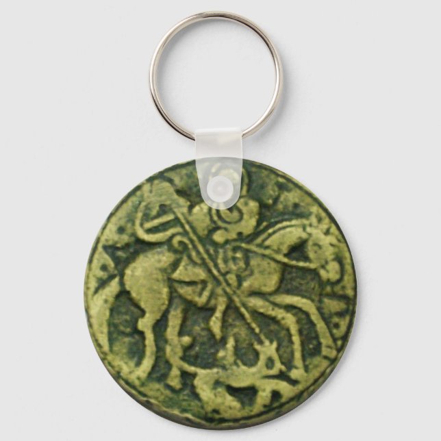 CHAVEIRO SANTO GEORGE E DRAGON MEDALLION (Frente)