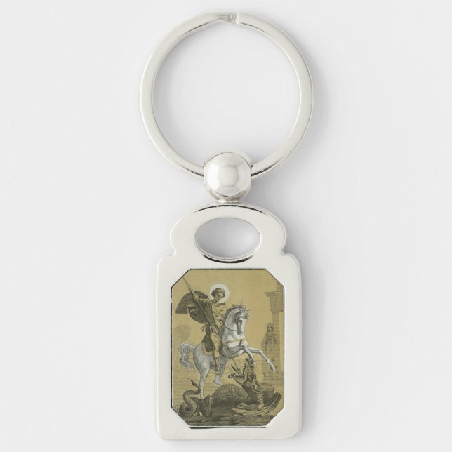 Chaveiro Santo George Patron, Inglaterra (Frente)