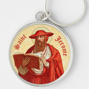 Chaveiro Santo Jerônimo como Cardeal com Livro (P 004)