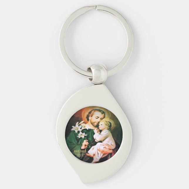 Chaveiro Santo Joseph Guardian de Jesus (Frente)