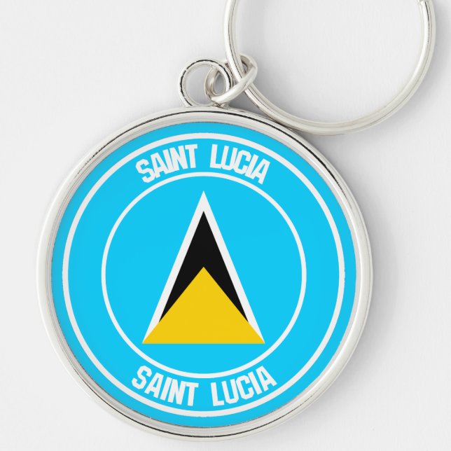 Chaveiro Santo Lucia Round Emblem (Frente)