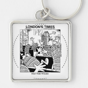 Chaveiro Santo Roly Polies Engraçado