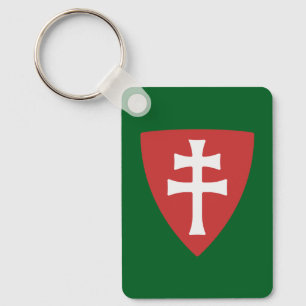Chaveiro santo stephen hungarian crus - símbolo hungário re