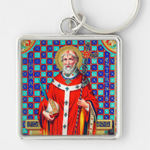 Chaveiro Santo Tomás Becket em Chasuble Vermelho (K 34)