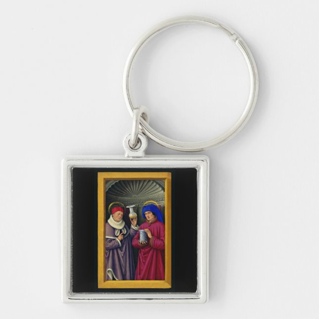 Chaveiro Santos Cosmas e Damian por Jean Bourdichon (Frente)